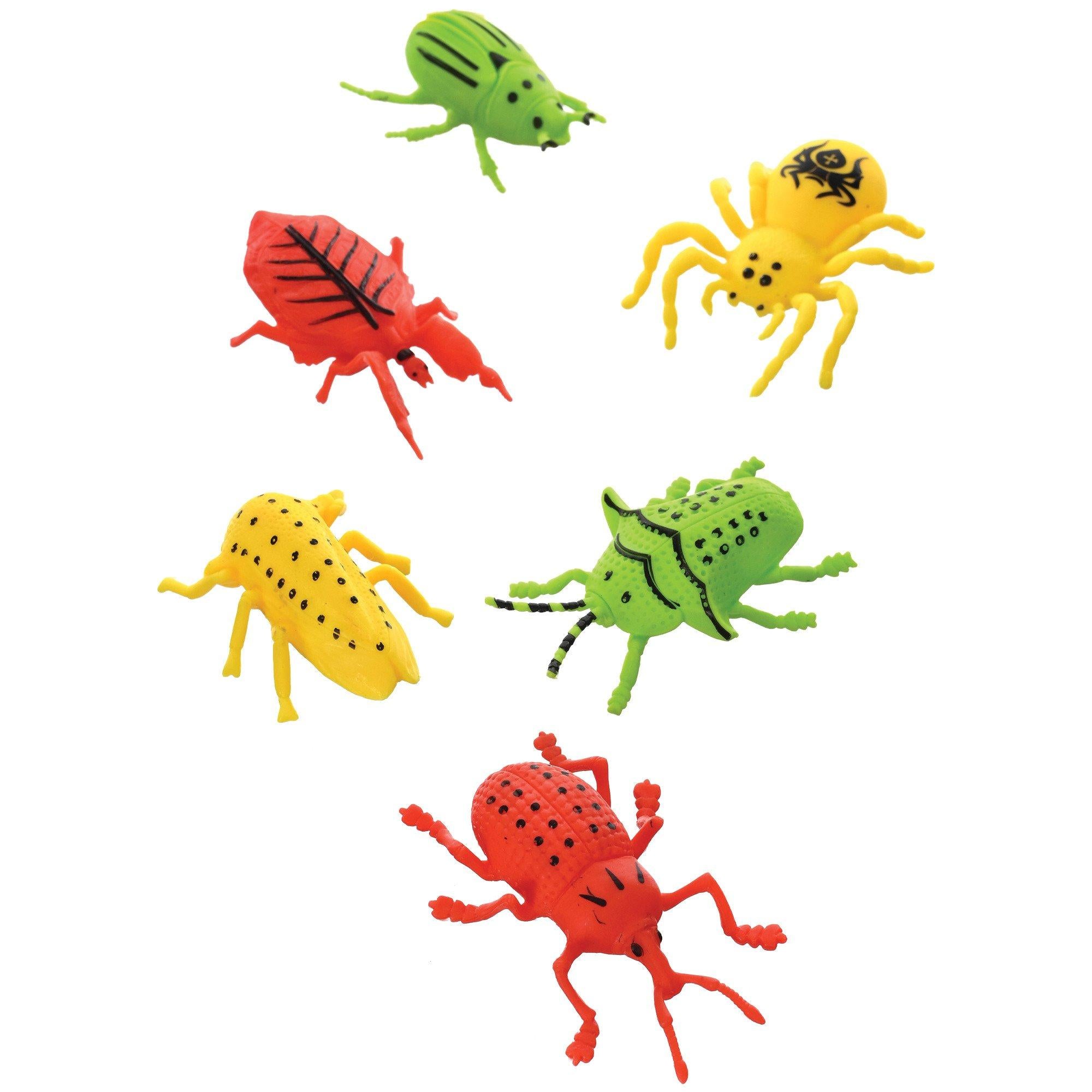 Colorful Creepy Crawly Plastic Insect Toys, 12ct