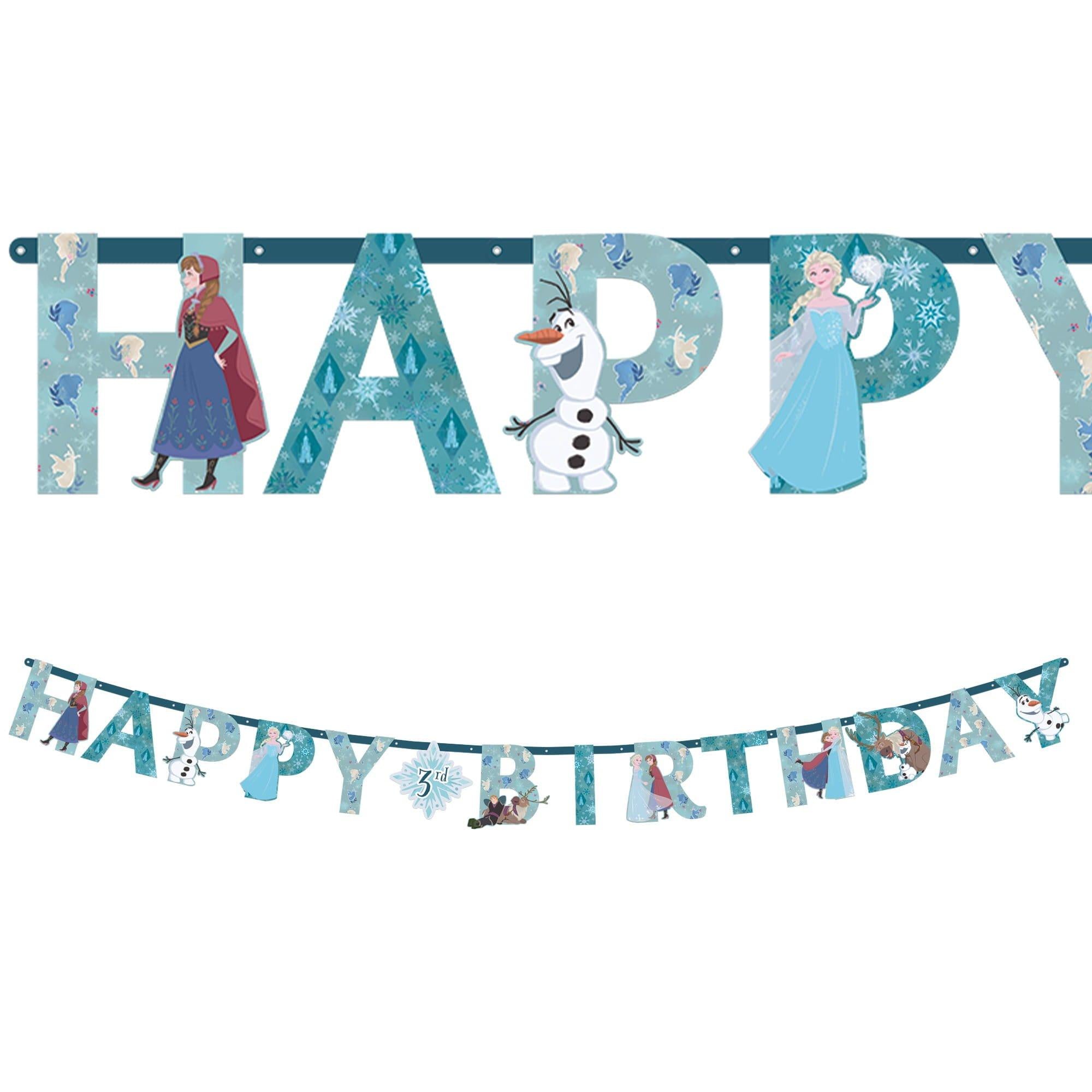Frozen Letter Banner with Age