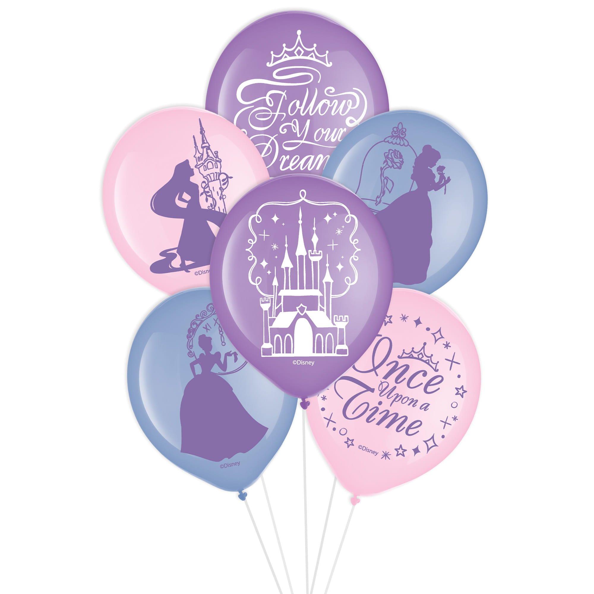 Disney Princess Once Upon A Time Latex Balloons, 6ct