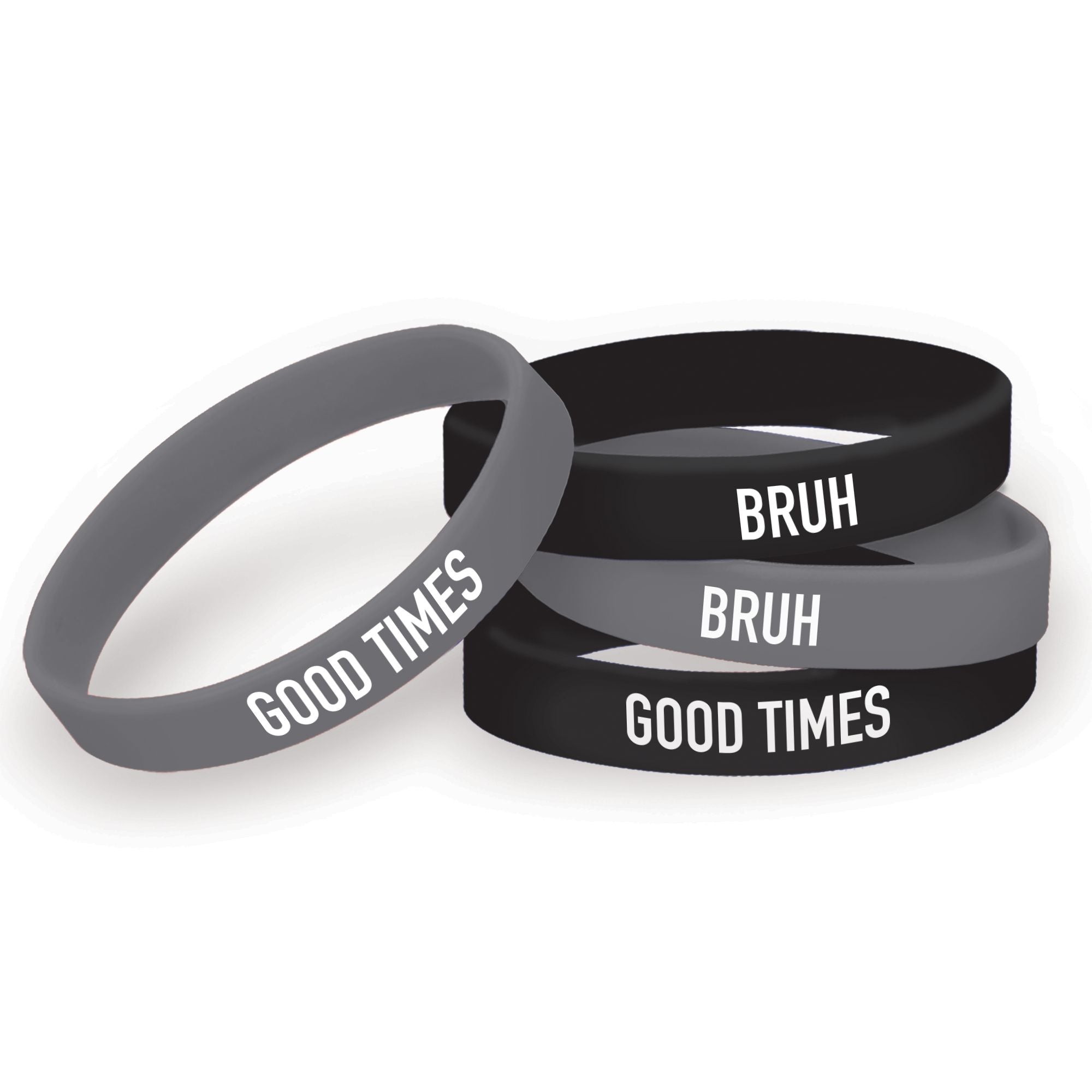 It's My Birthday Bruh Rubber Bracelets, 12ct