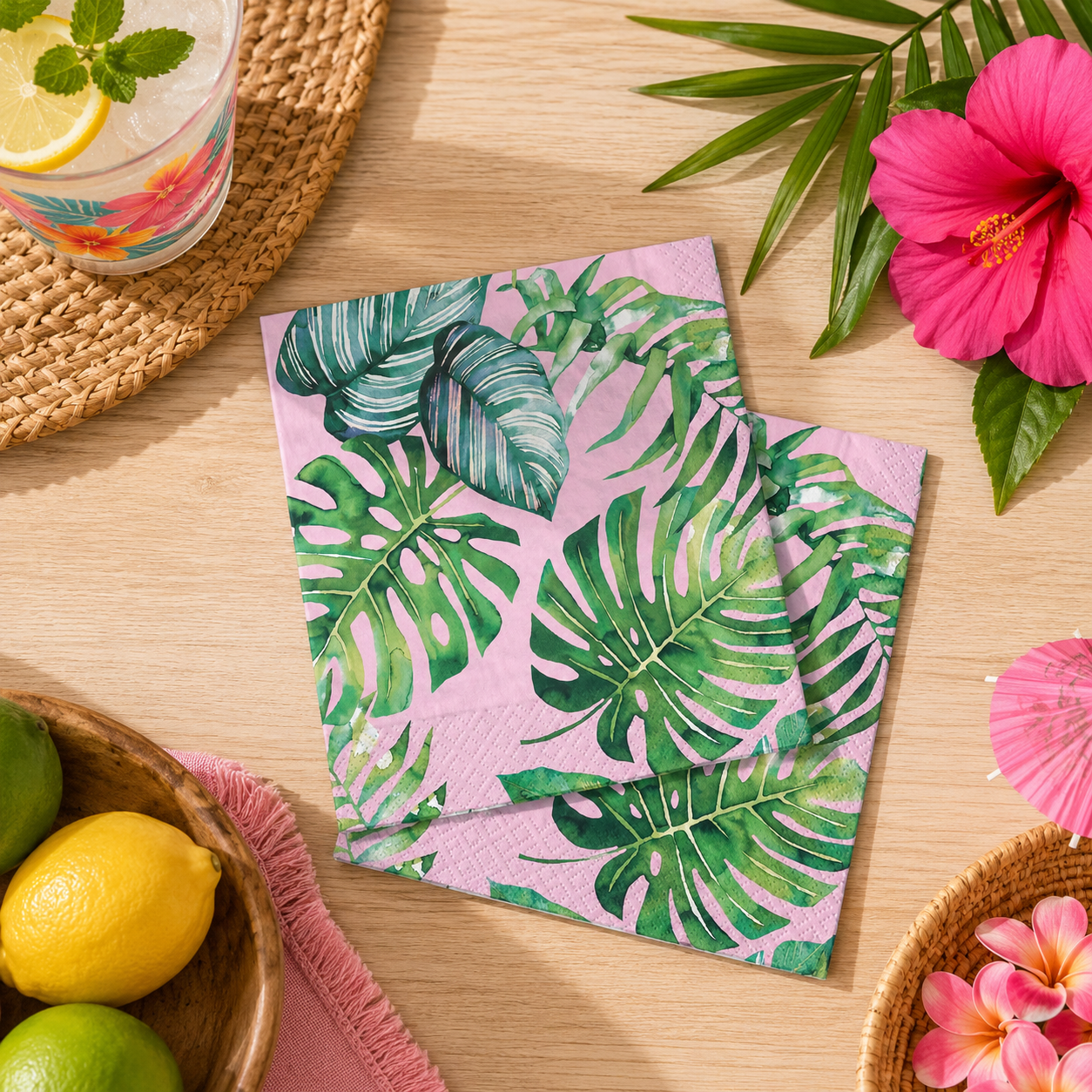 Royal Palm Beverage Napkins, 16ct