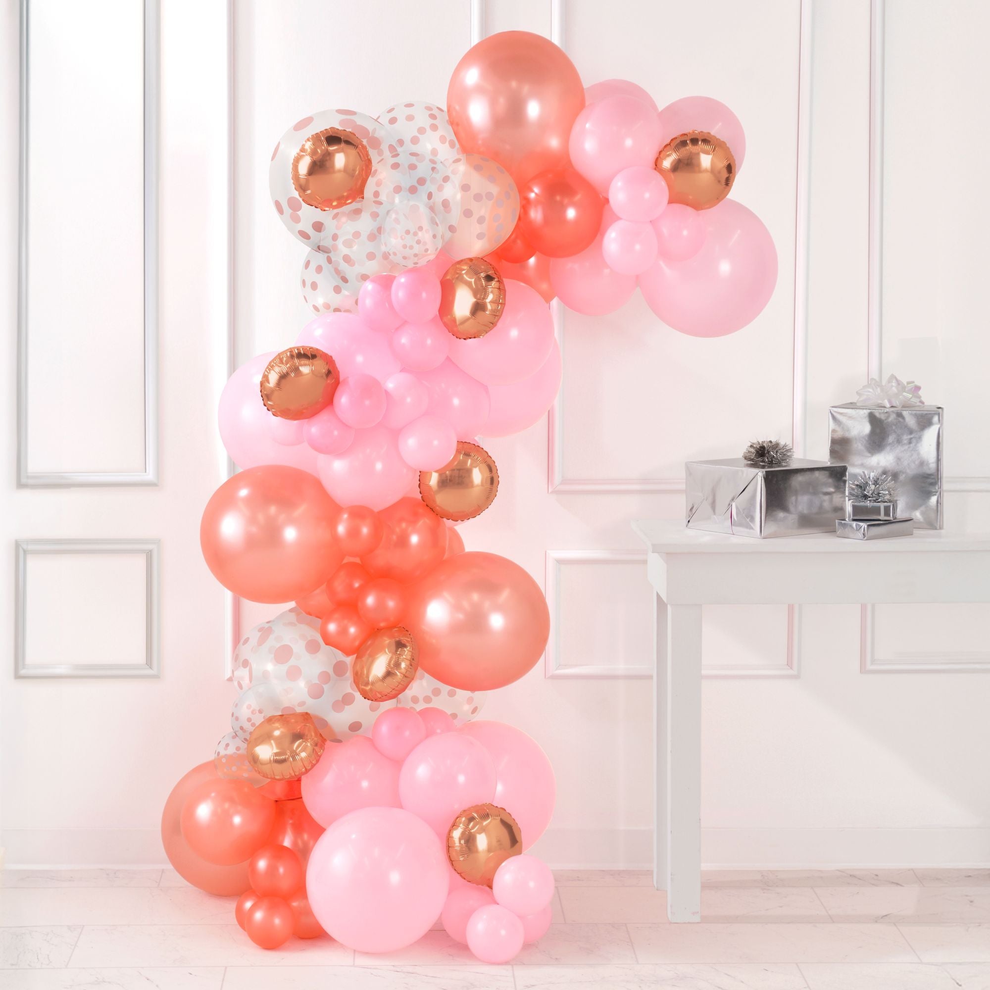 Air-Filled Latex Balloons Garland Rose Gold, 90pc