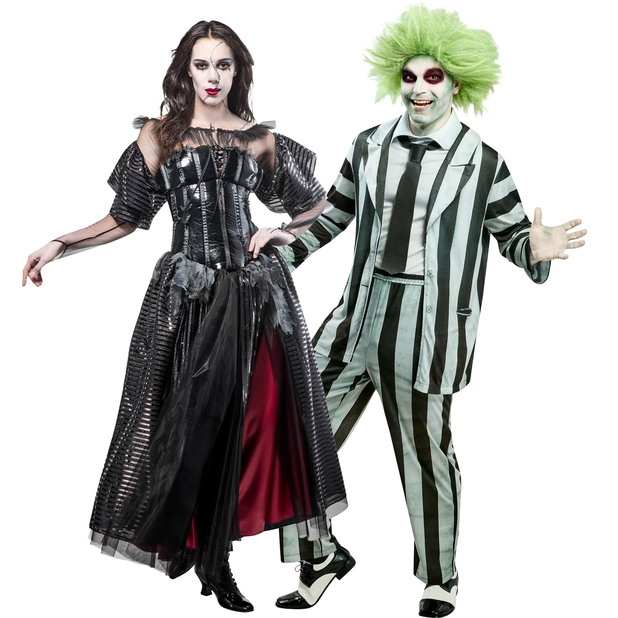Beetlejuice & Delores LaFerve Adult Couples Costume