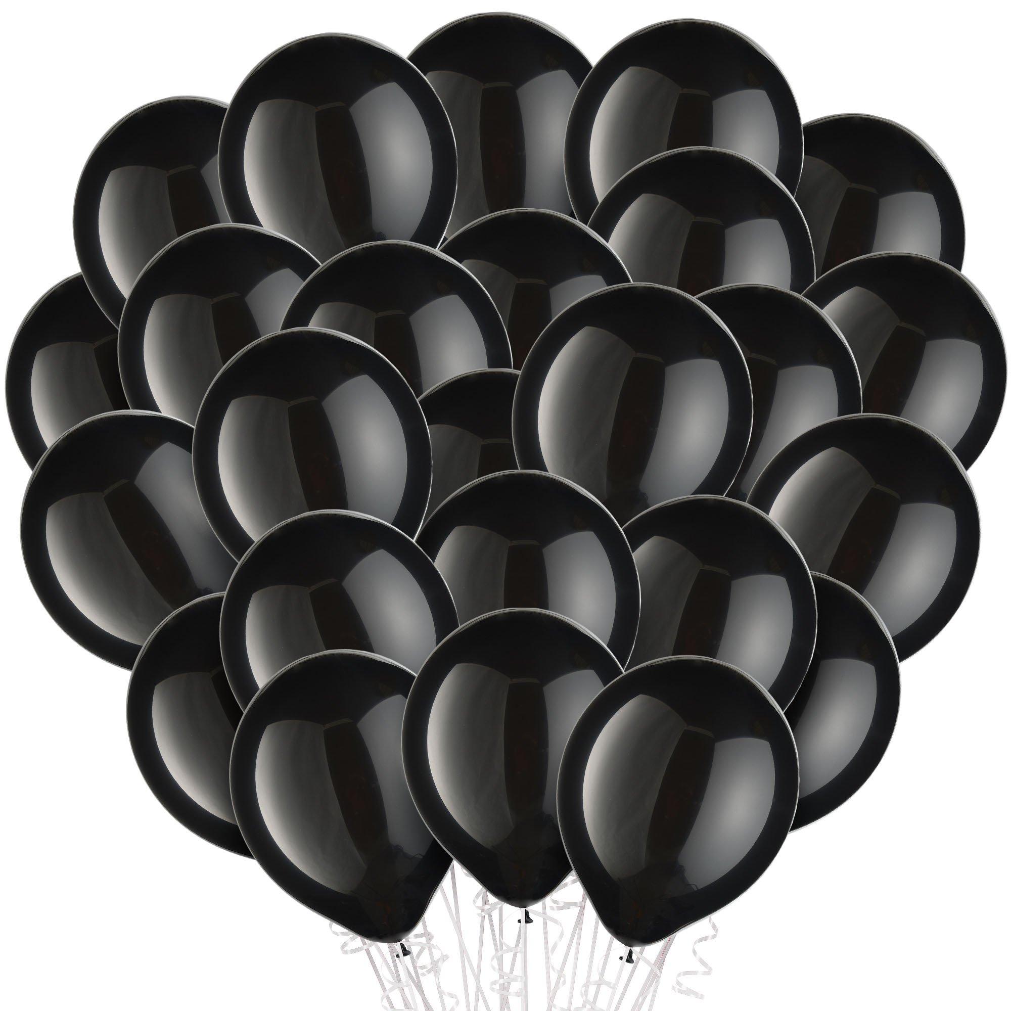 Black Latex Balloons, 11in, 100ct