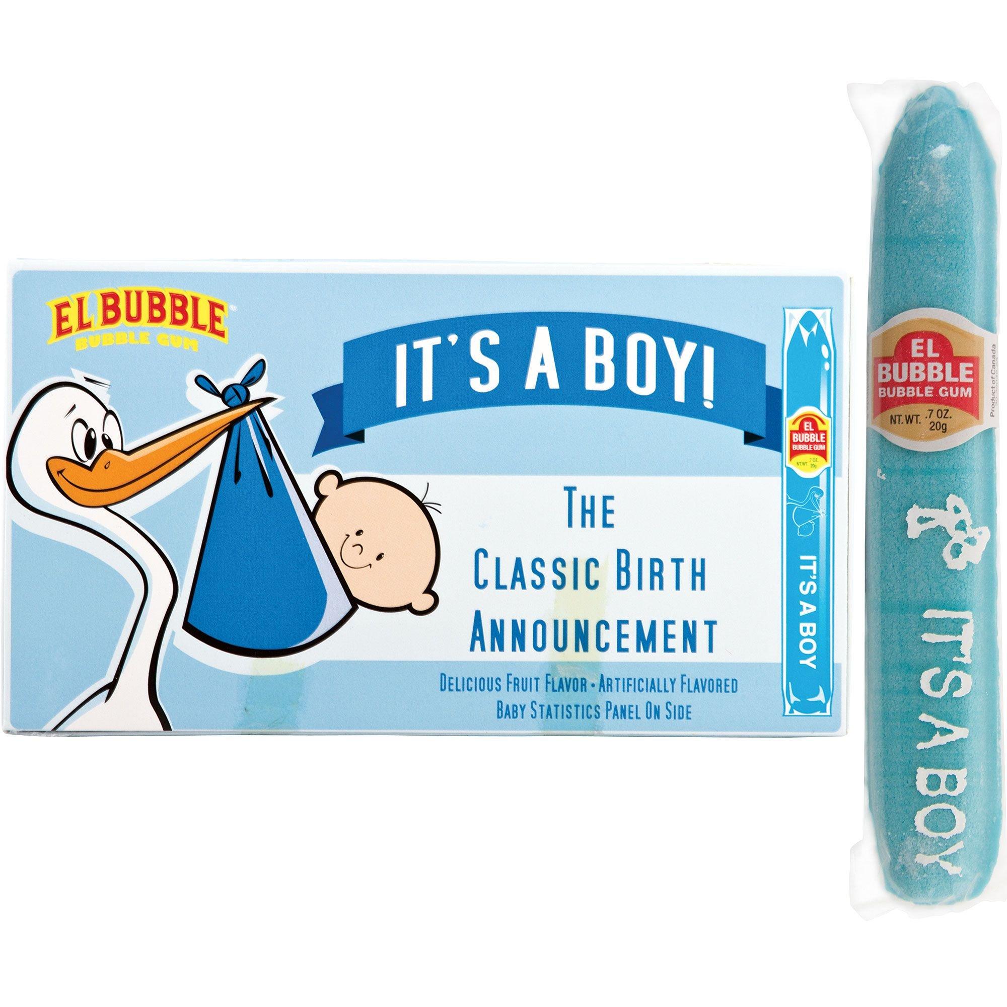 Baby Shower Bubble Gum Cigars 36ct, Assorted Colors
