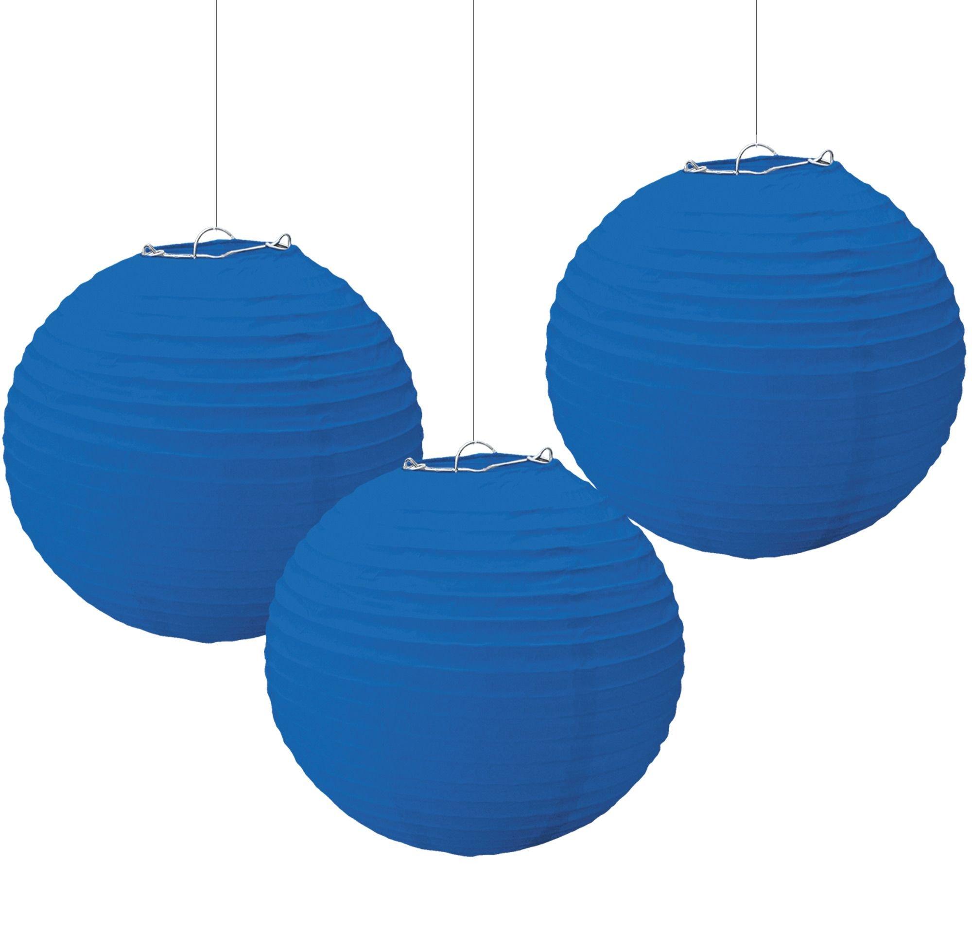 Paper Lanterns, 3ct, Assorted Colors