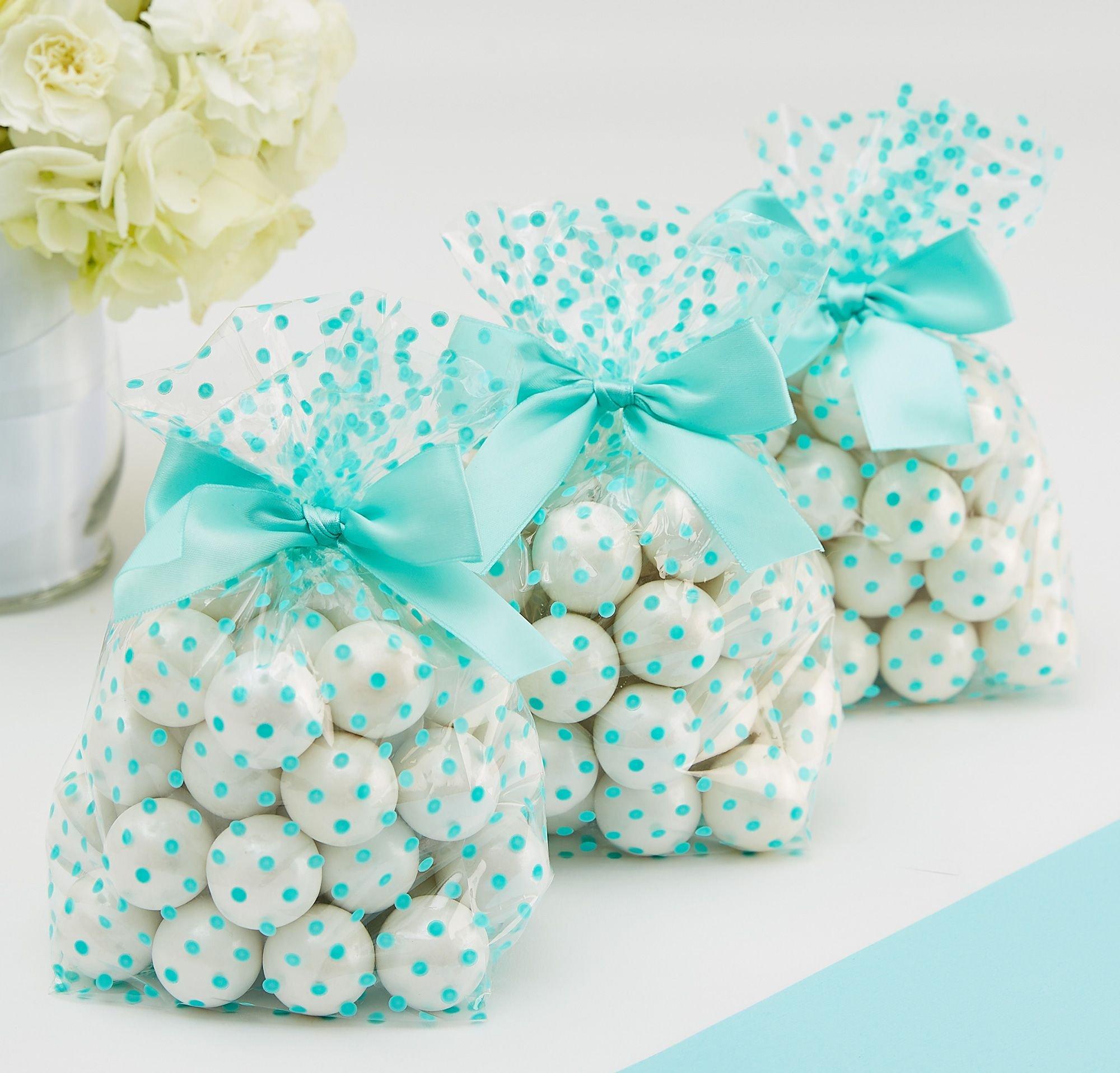 Polka Dot Treat Bags with Bows, 12ct, Assorted Colors