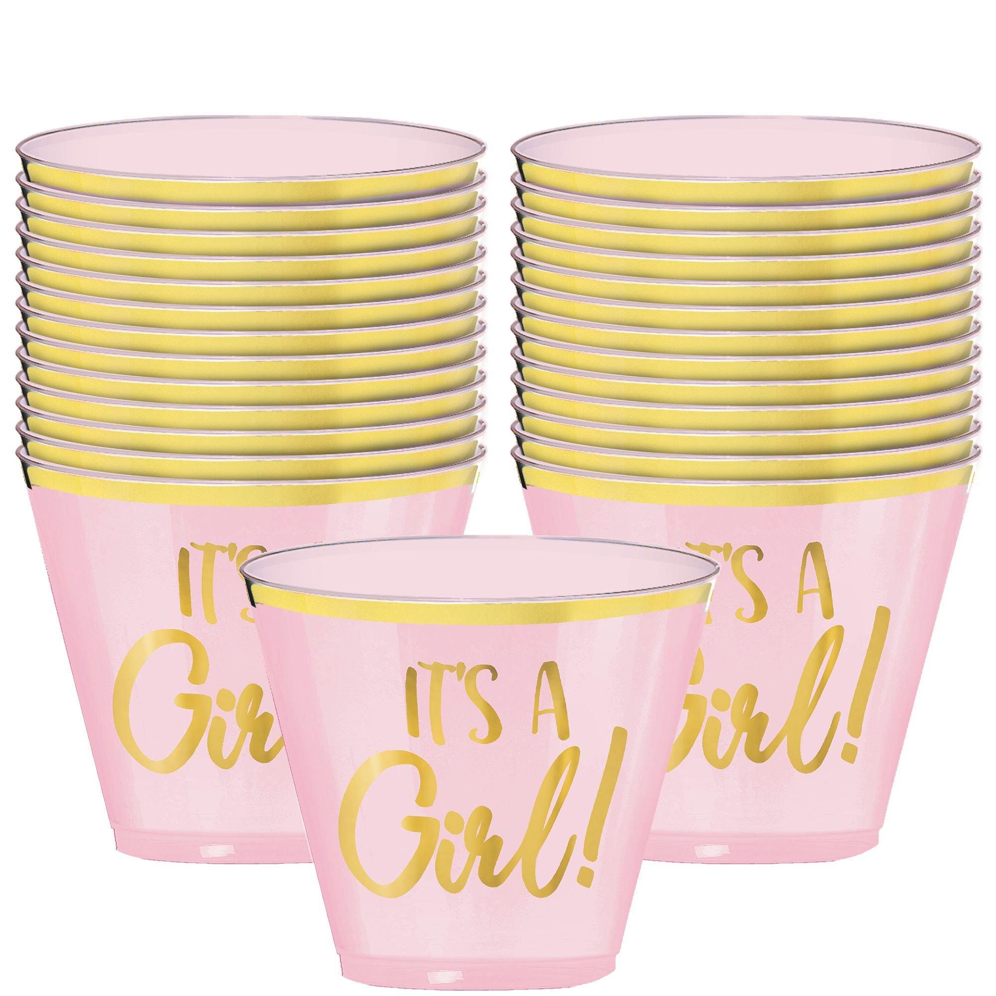 It's a Baby Plastic Cups - 9oz, 30ct, Assorted Colors