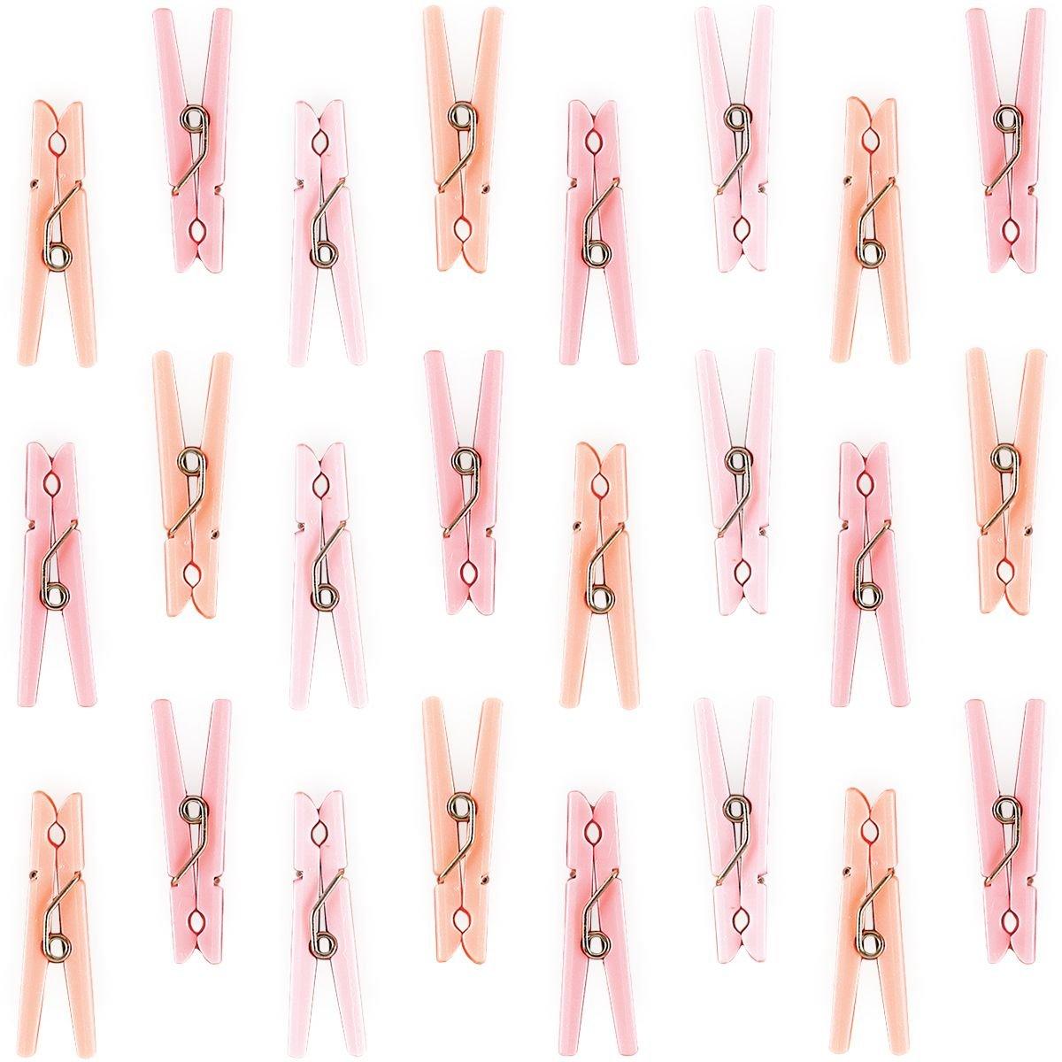 Mini Clothespin Baby Shower Favor Charms, 24ct, Assorted Colors