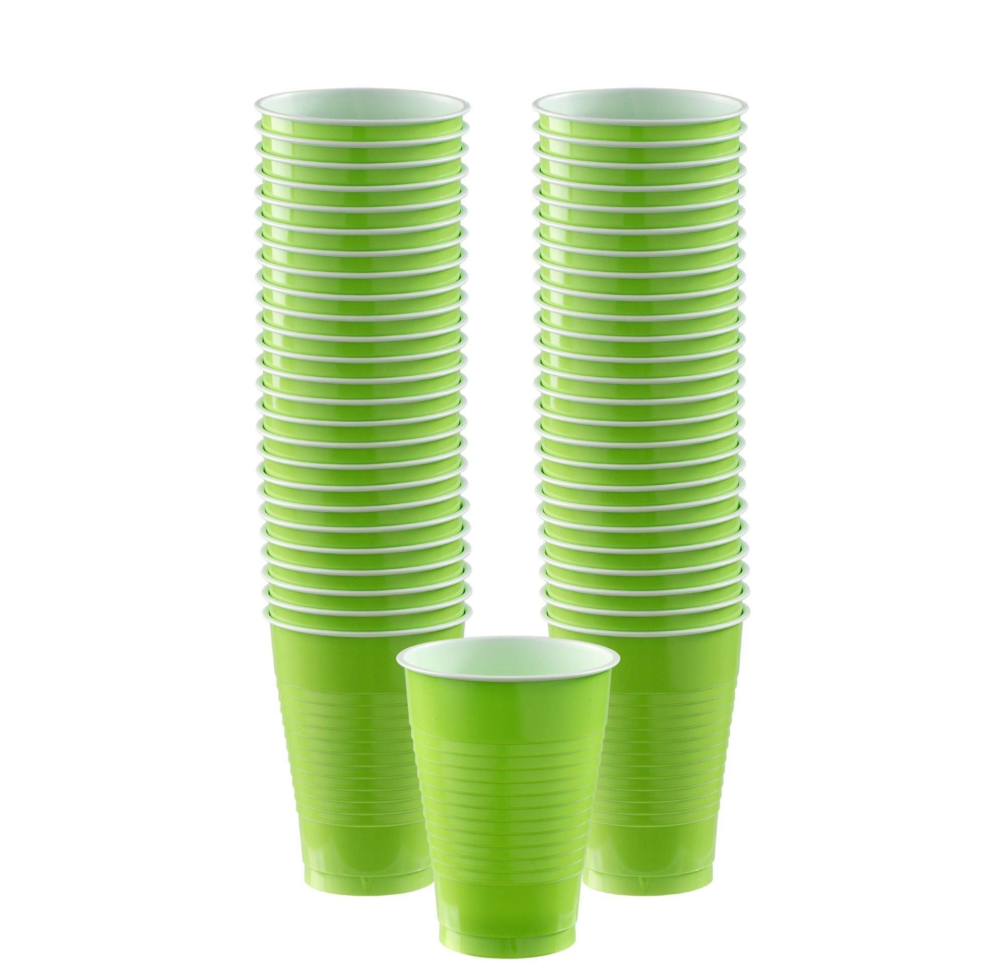 Plastic Cups, 12oz, 50ct, Assorted Colors