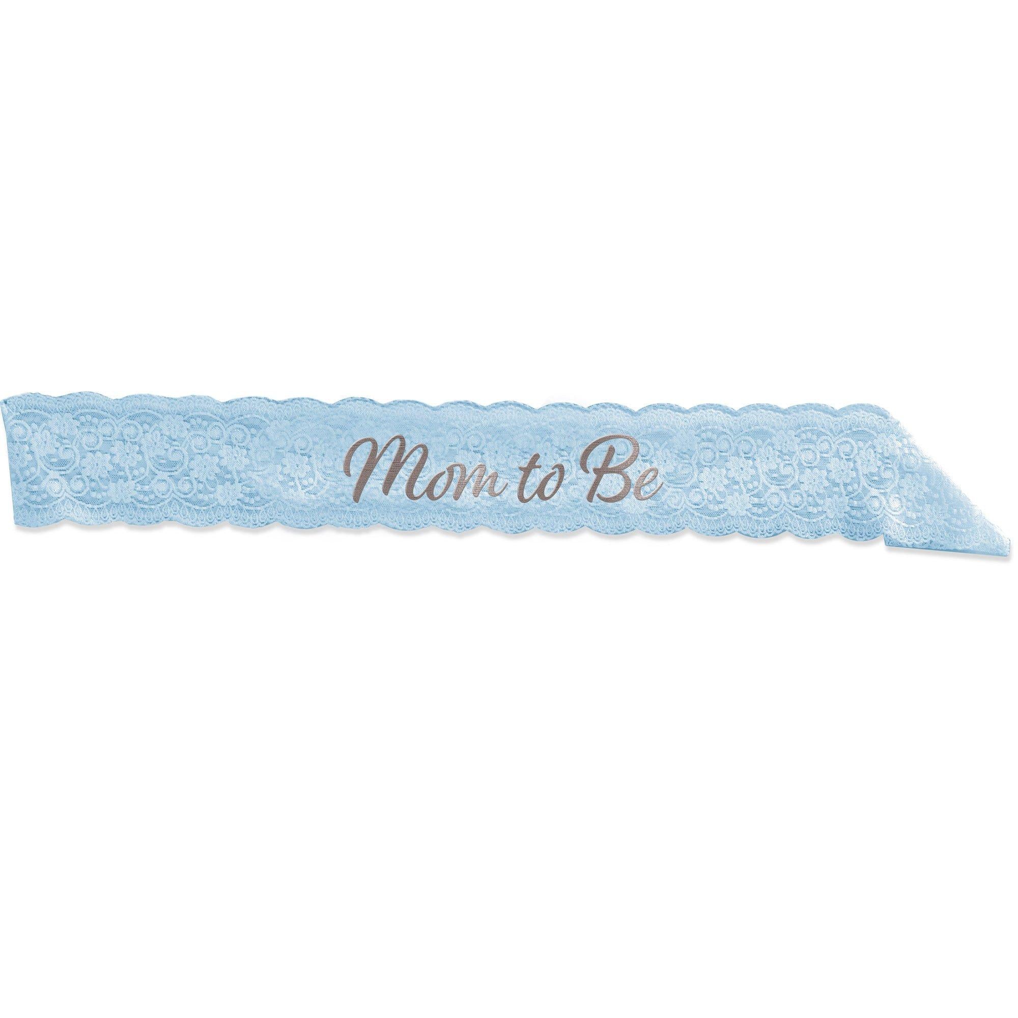 Pink Lace Mom to Be Sash, 28.5in, Assorted Colors
