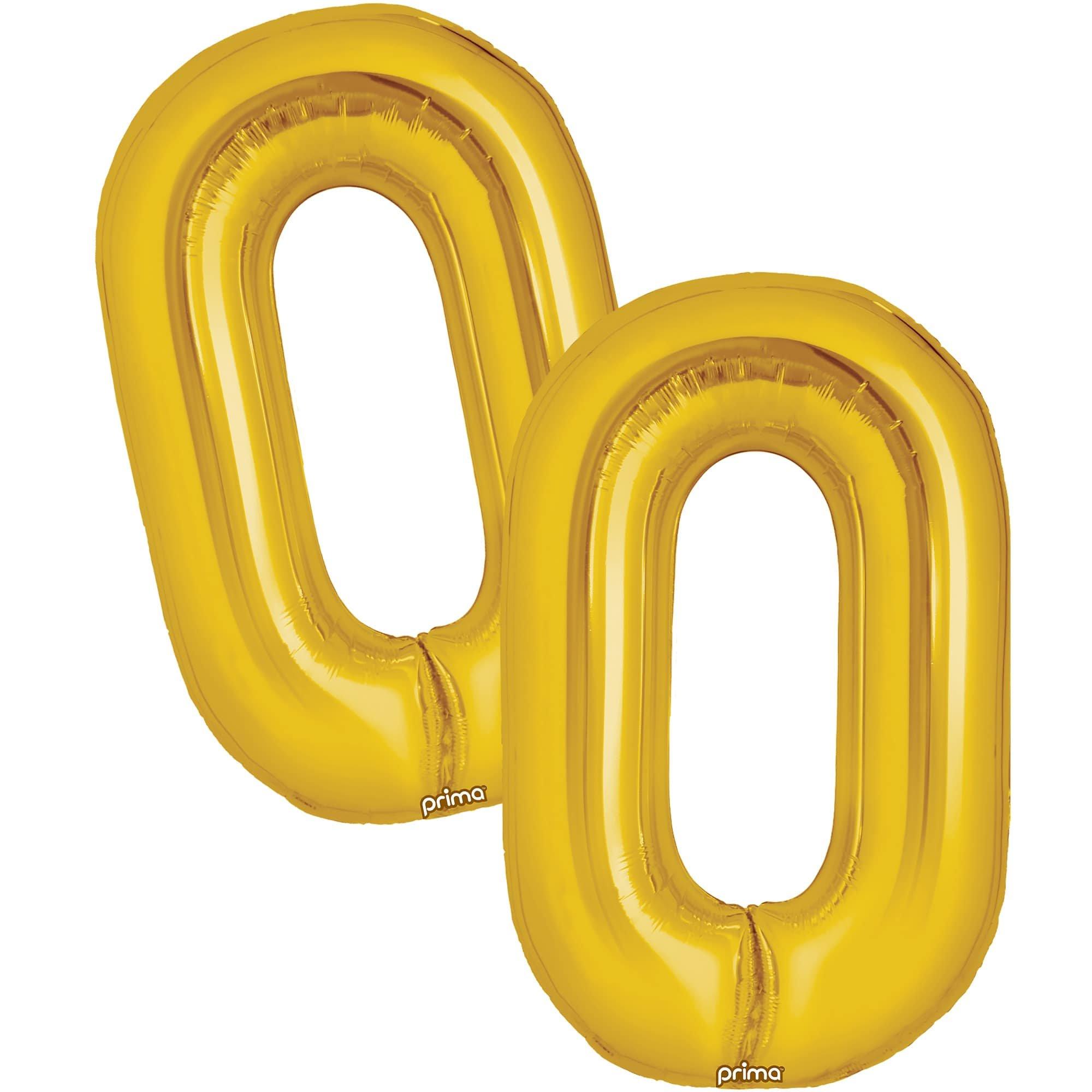 16in Air-Filled Number (0-9) Balloons, 2ct, Assorted Colors