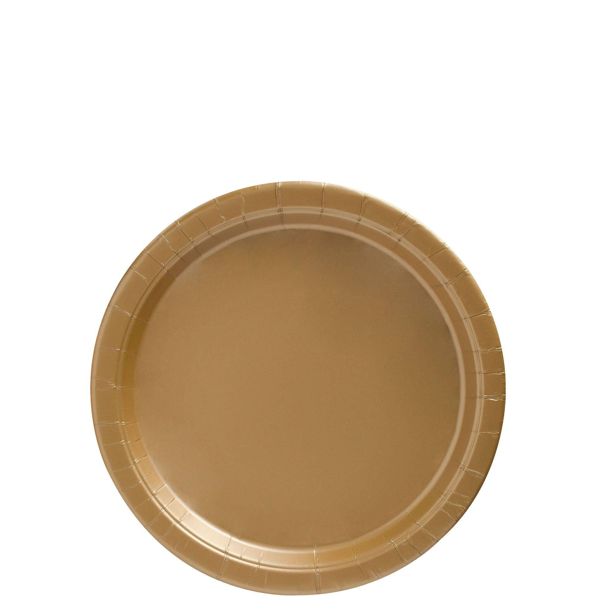 Extra Sturdy Paper Dessert Plates, 6.75in, Assorted Colors, Multiple Counts