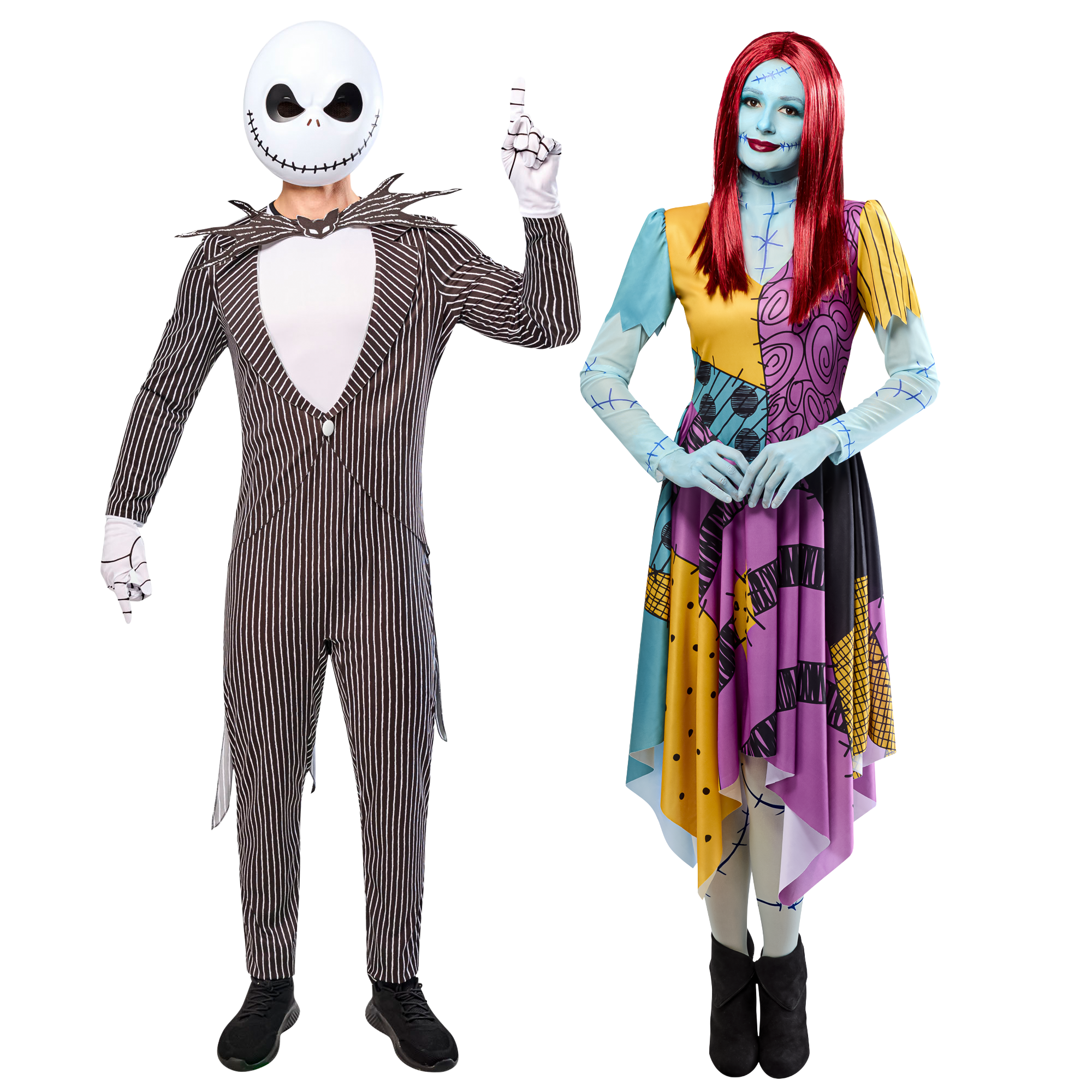 Disney The Nightmare Before Christmas Jack & Sally Adult Couples Costume