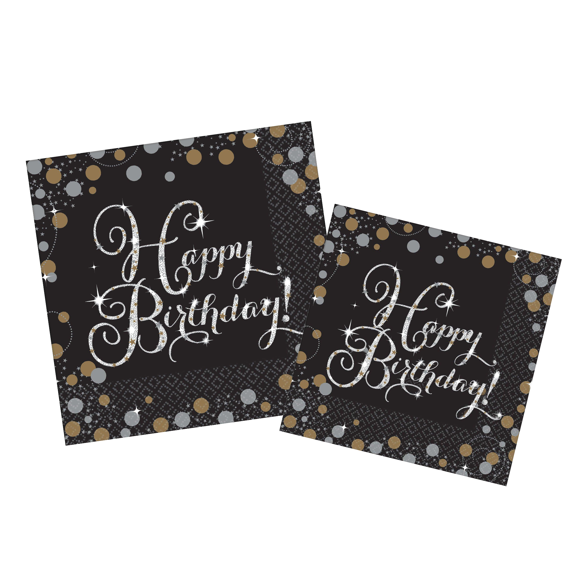 Happy Birthday Napkins 16ct - Sparkling Celebration, Assorted Options