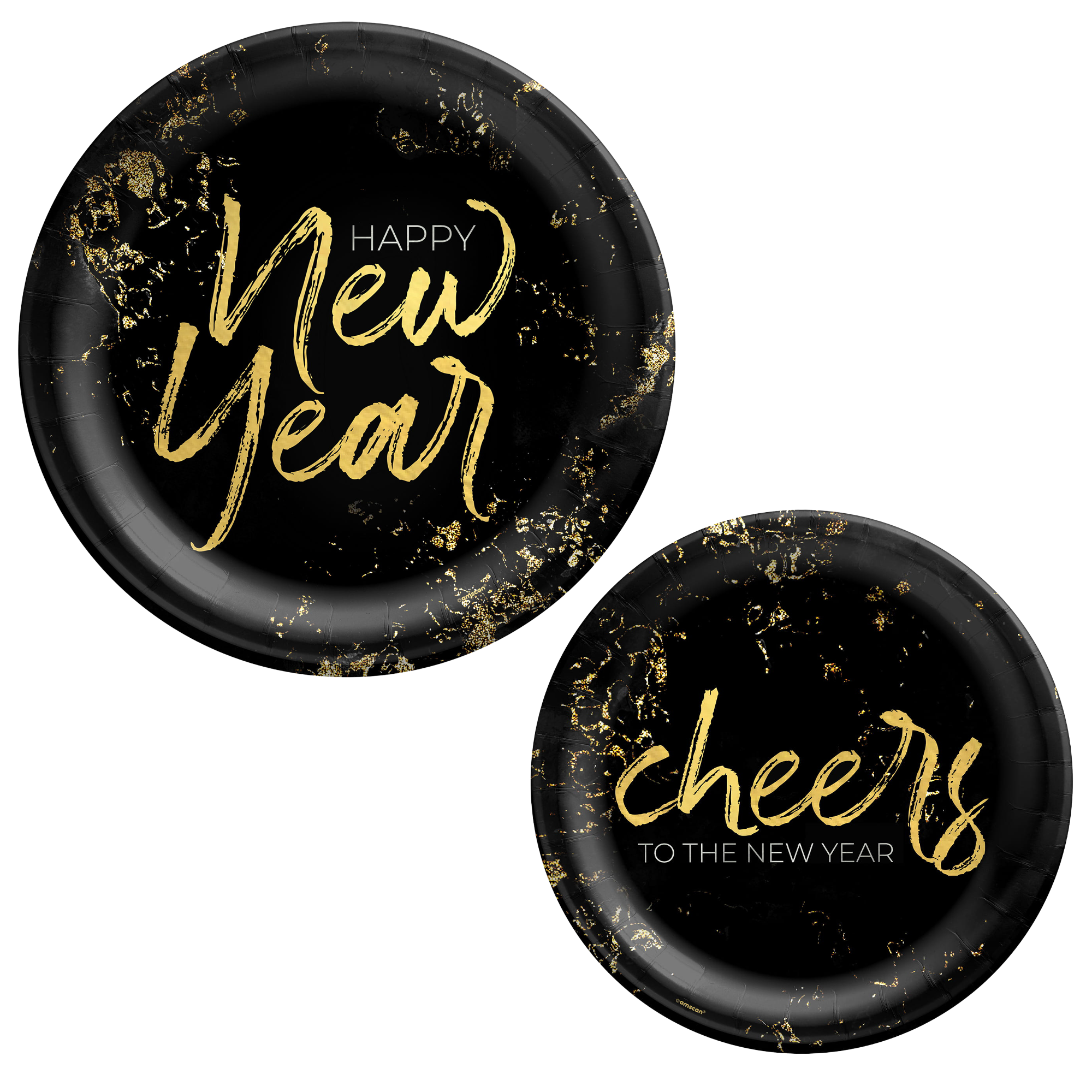 Cheers! NYE Dinner Plate, 8ct, Assorted Options