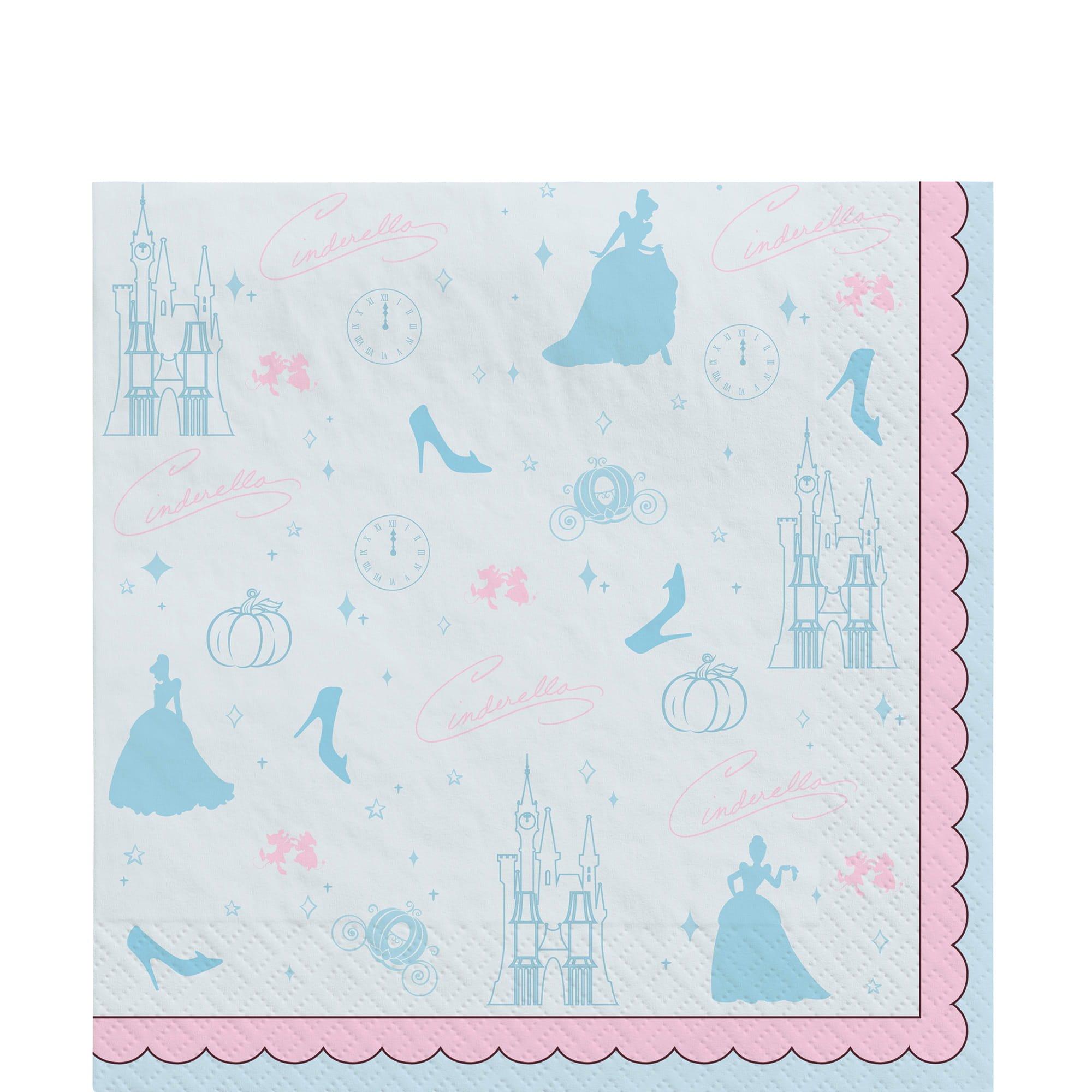 Disney Cinderella Once Upon A Time Lunch Napkins, 16ct, Assorted Options