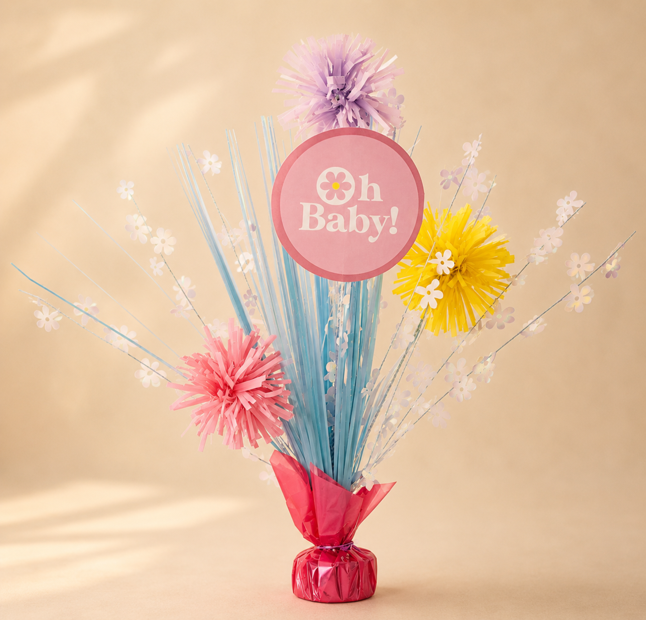 Little Daisy Baby Shower Spray Centerpiece, 18in