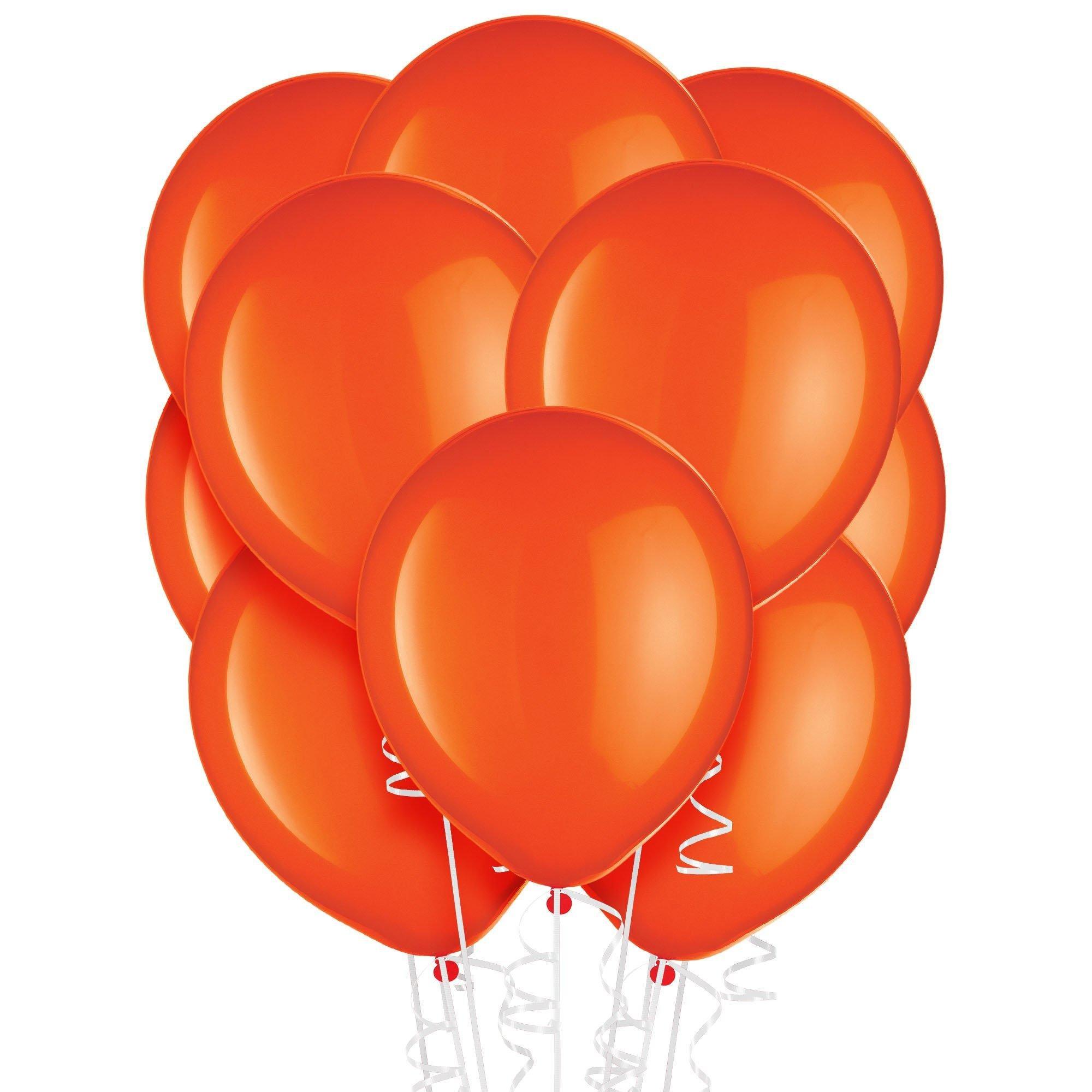 Orange Latex Balloons, Assorted Options