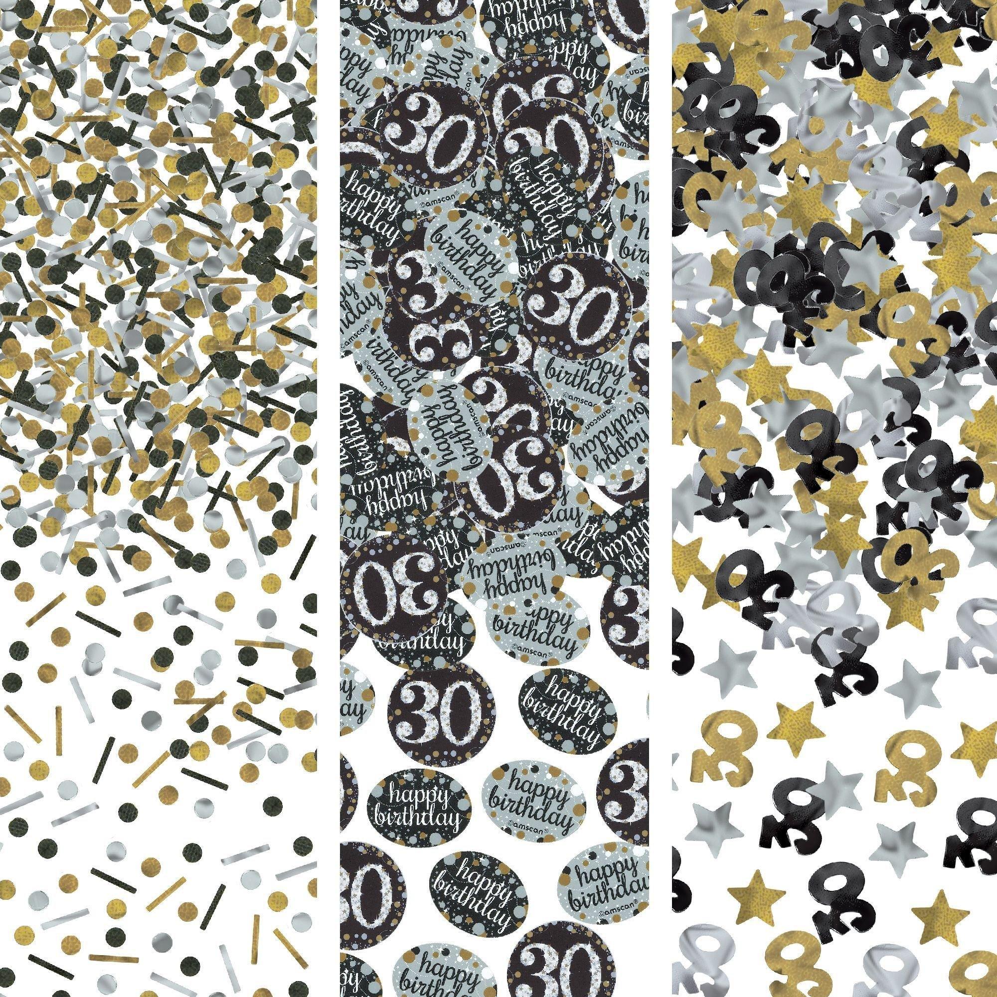 Birthday Confetti - Sparkling Celebration, Ages 30, 40, 50, 60