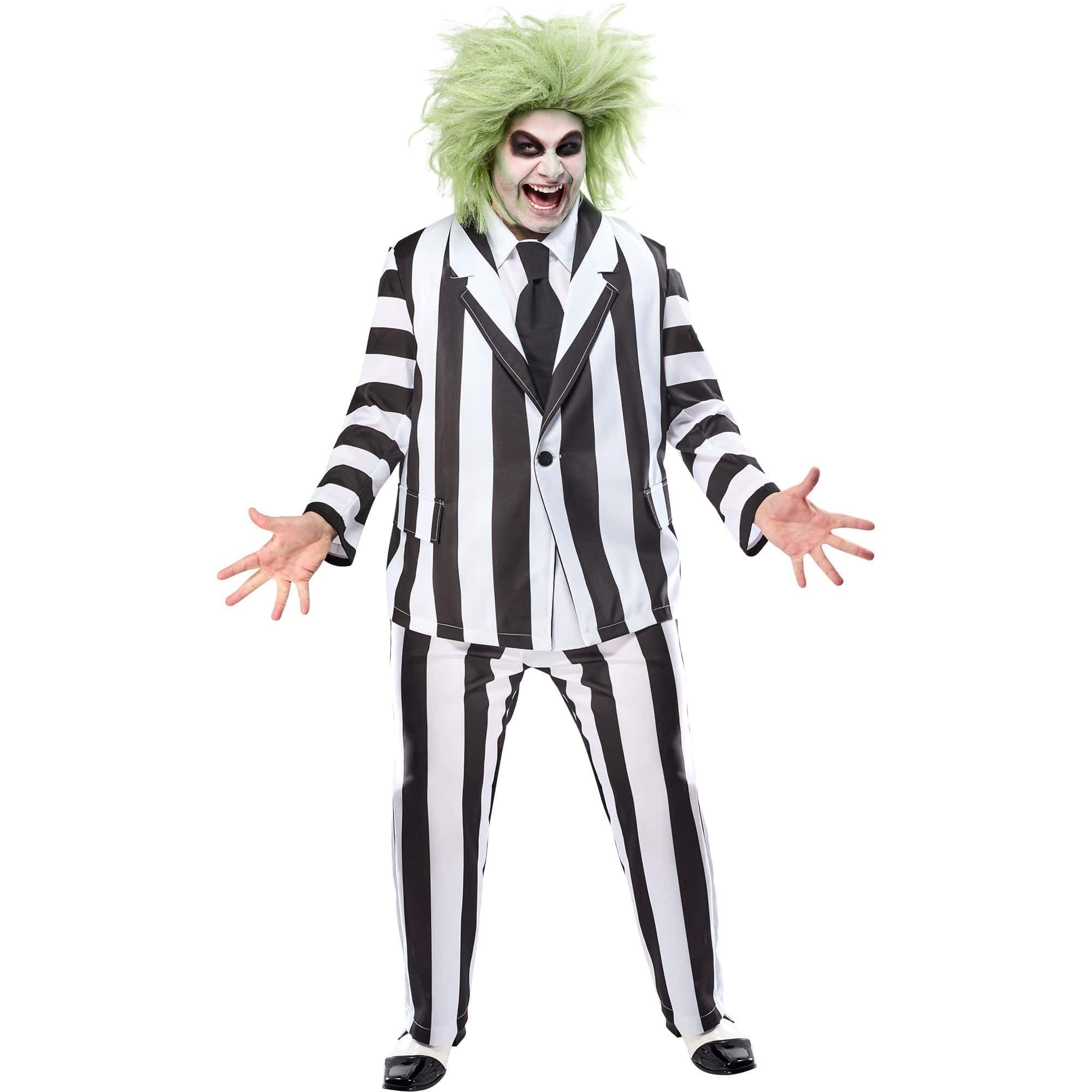 Men's Big and Tall Beetlejuice Classic Costume