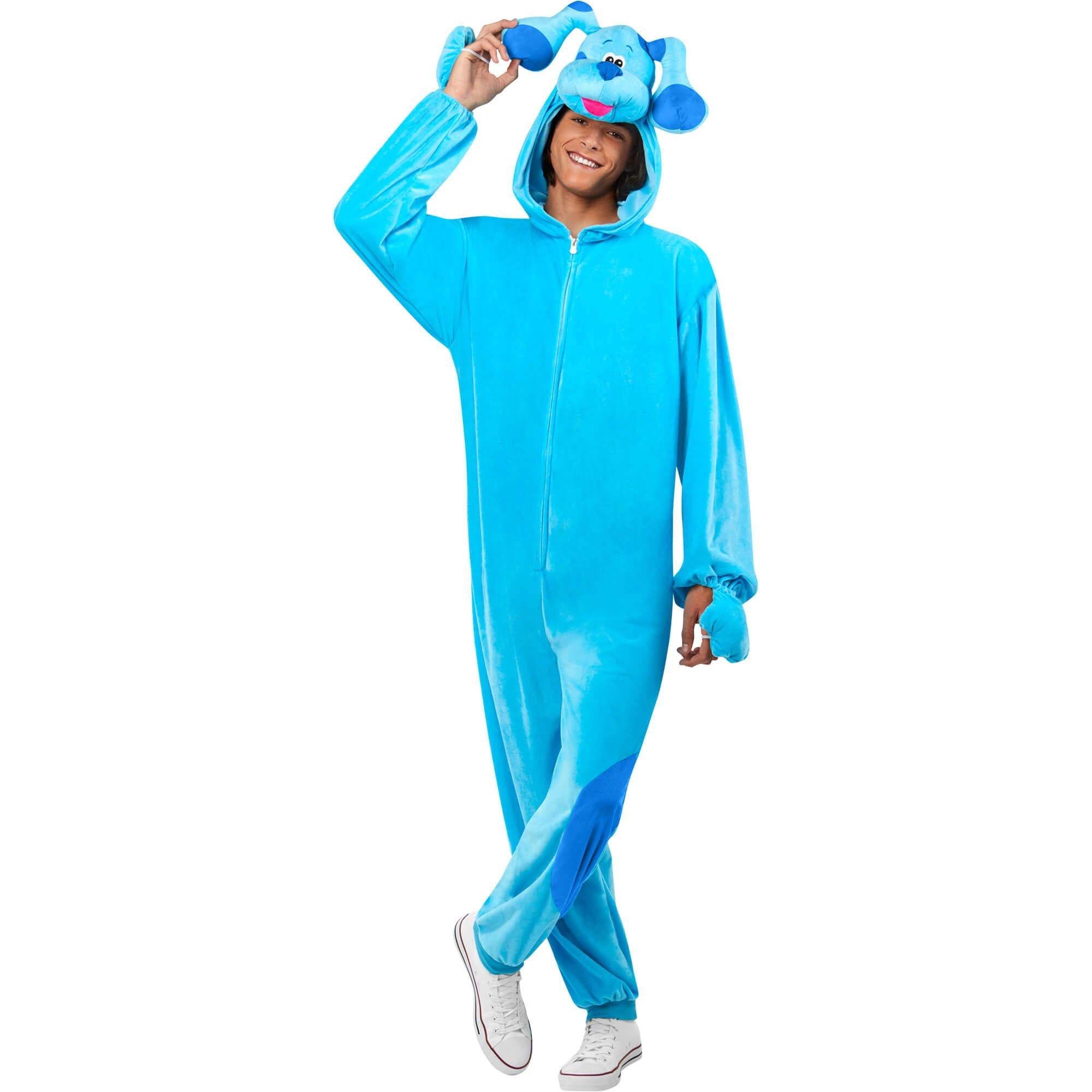 Adult Blue's Clues Blue Zipsters Costume