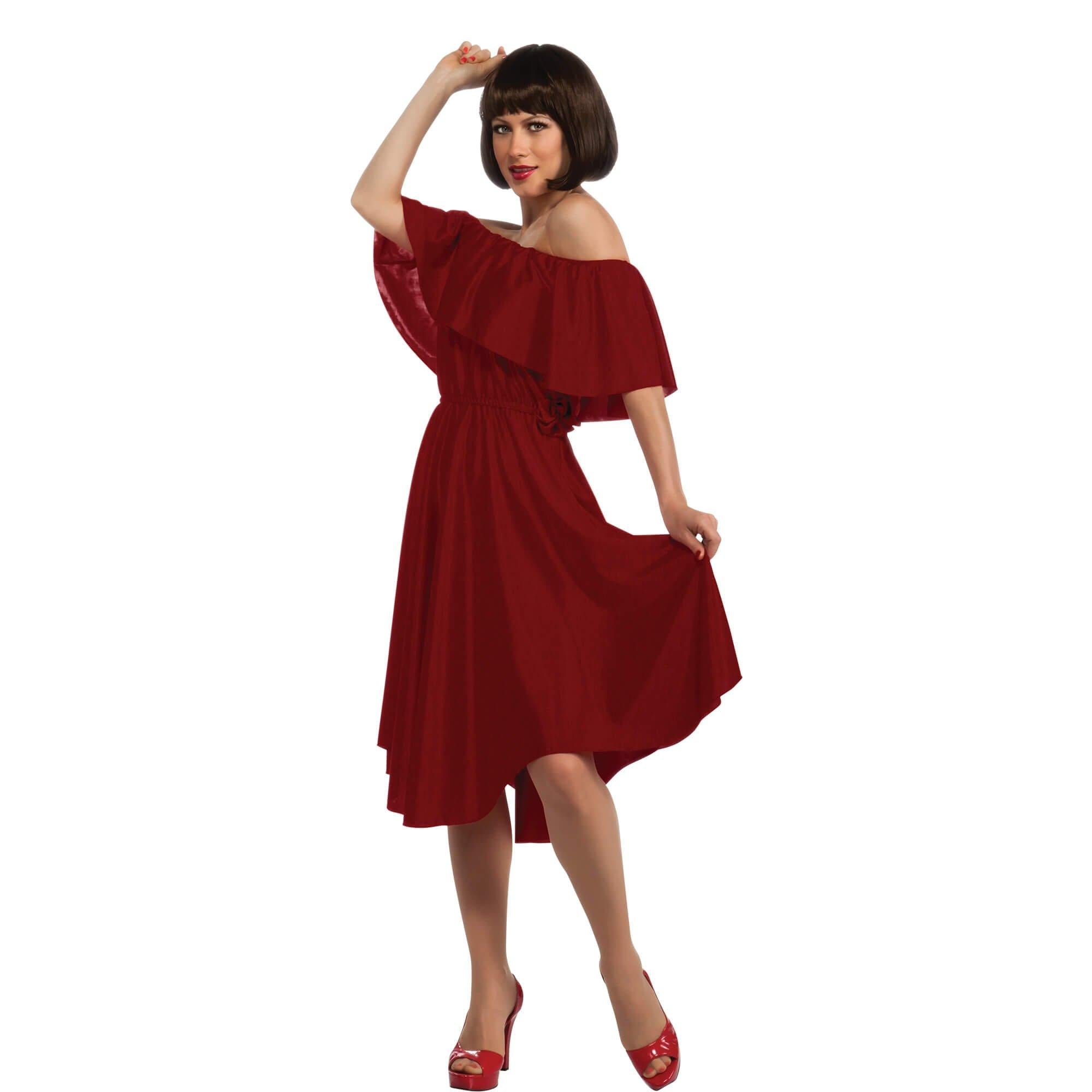 Adult Saturday Night Fever Red Dress Costume