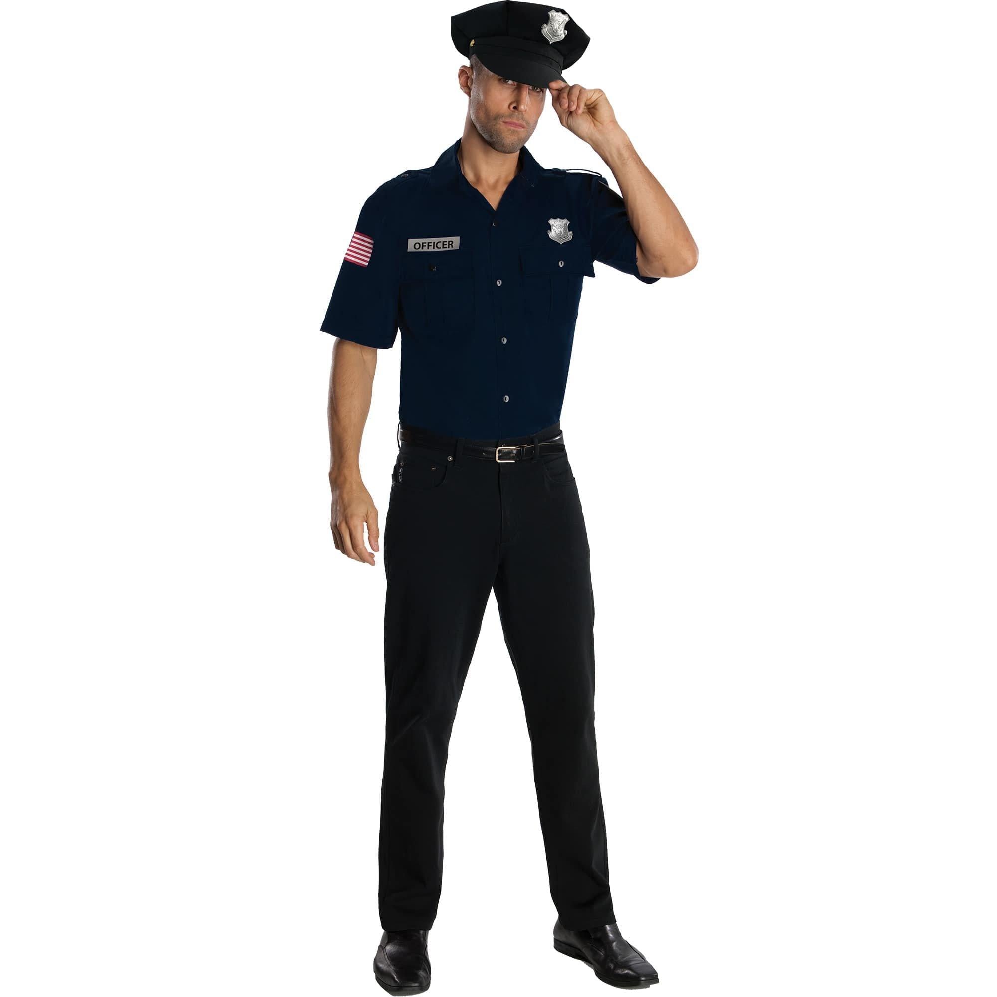 Adult Police Officer Dark Blue Costume