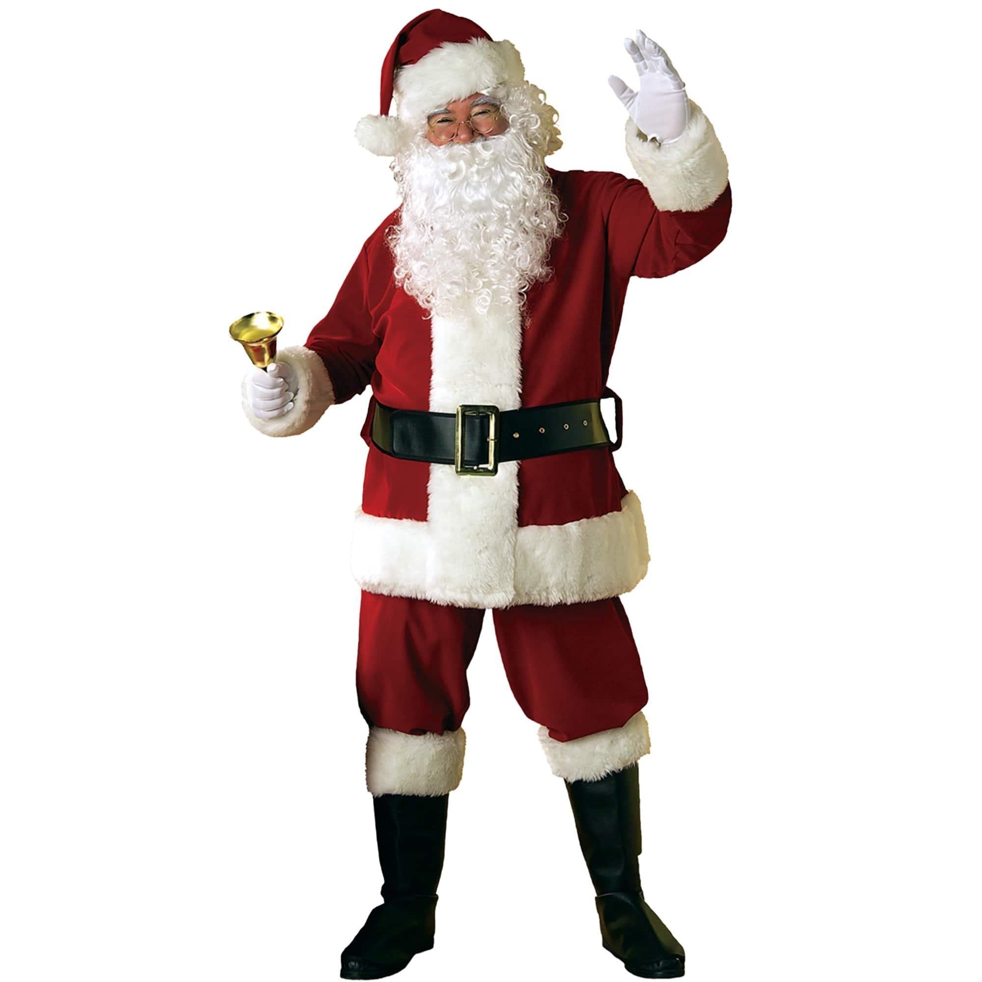 Men's Ultra Plush Santa Suit Costume - Super Deluxe