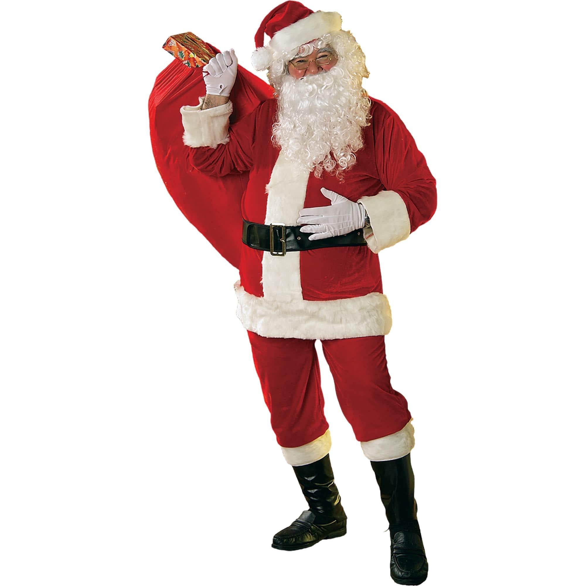Adult Velour Santa Suit Costume