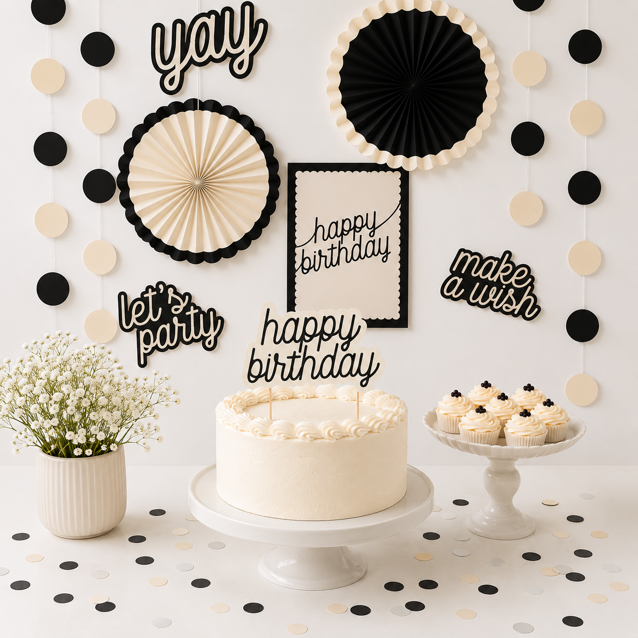 Birthday Chic Decoration Kit, 12pc