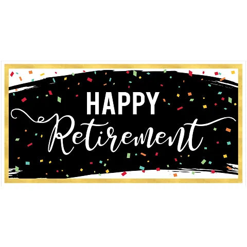 Retirement Banner, 65in